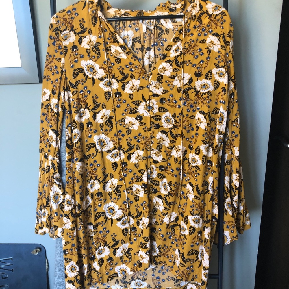 Free People floral tunic
